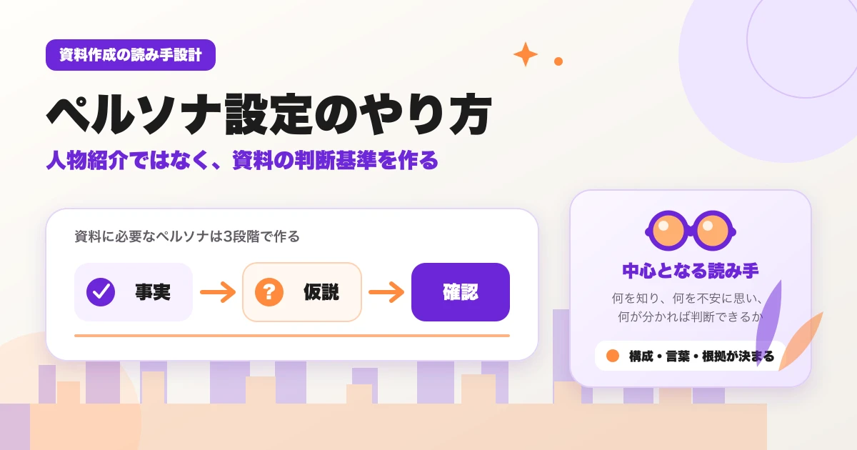 資料作成のペルソナ設定のやり方